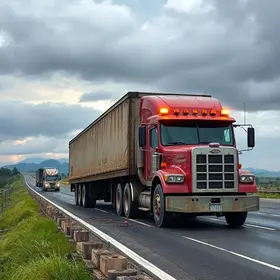 carreta com 57 toneladas tomba no Rodoanel em Itaquaquecetuba