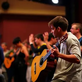 cursos de violão, dança, teatro e coral