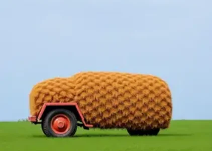 flagrante de comitiva e carroças na contramão