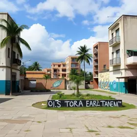 praça abandonada