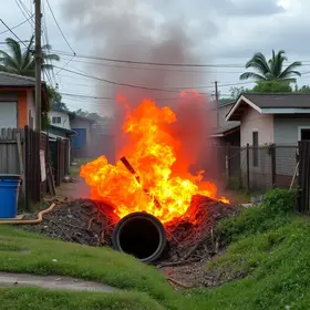 incêndio em Itaquaquecetuba